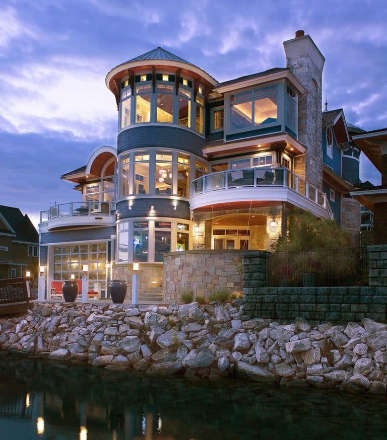 magnifique maison surplombant le lac Michigan