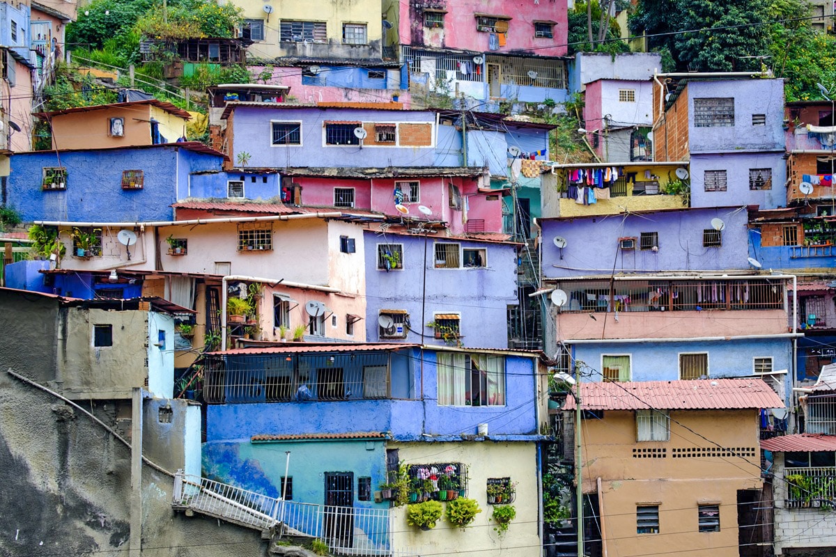 maisons colorées de Caracas