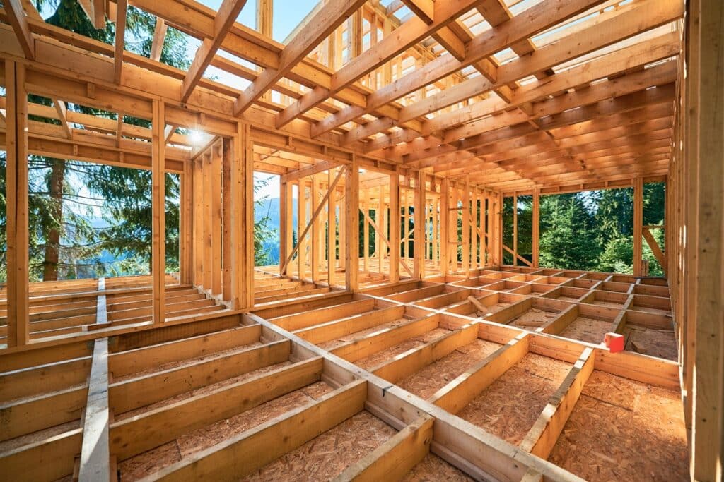 charpente de maison en bois