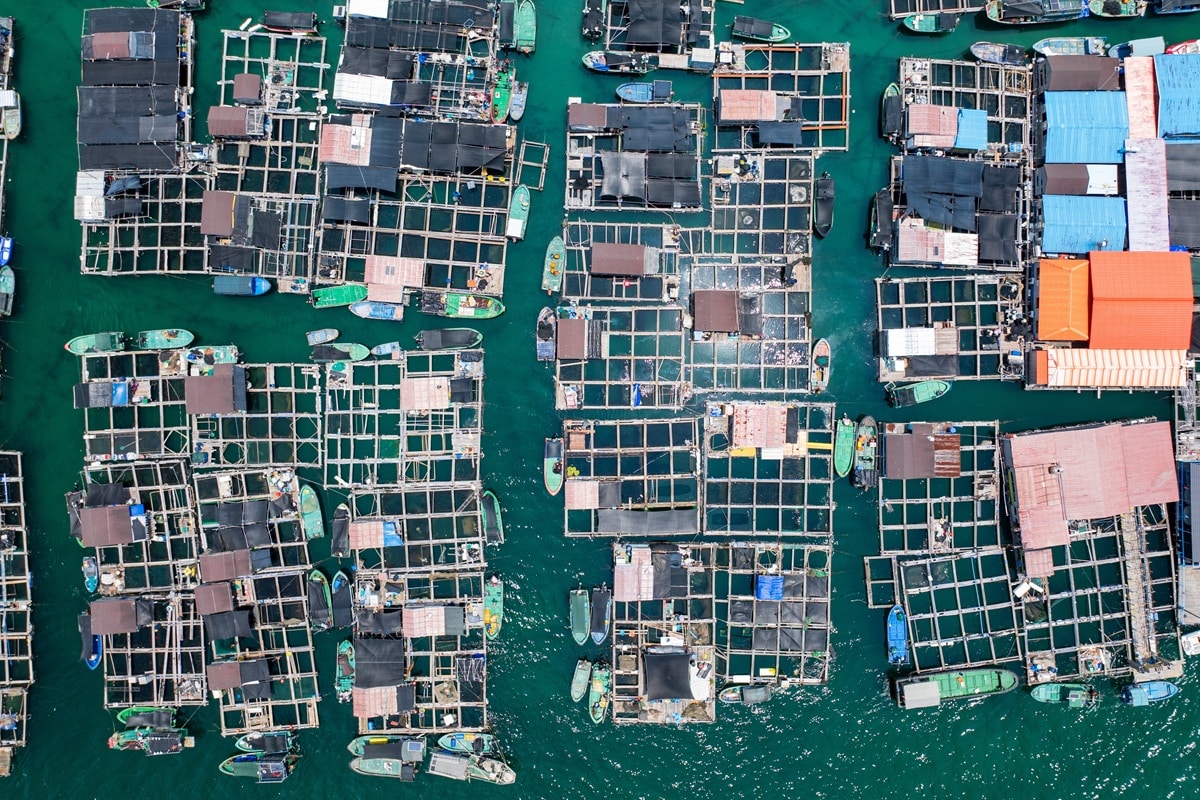 village flottant tanka en chine