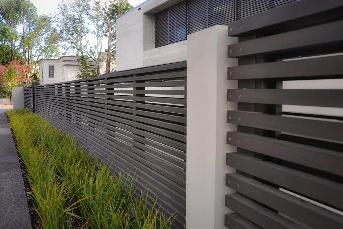 clôture en aluminium