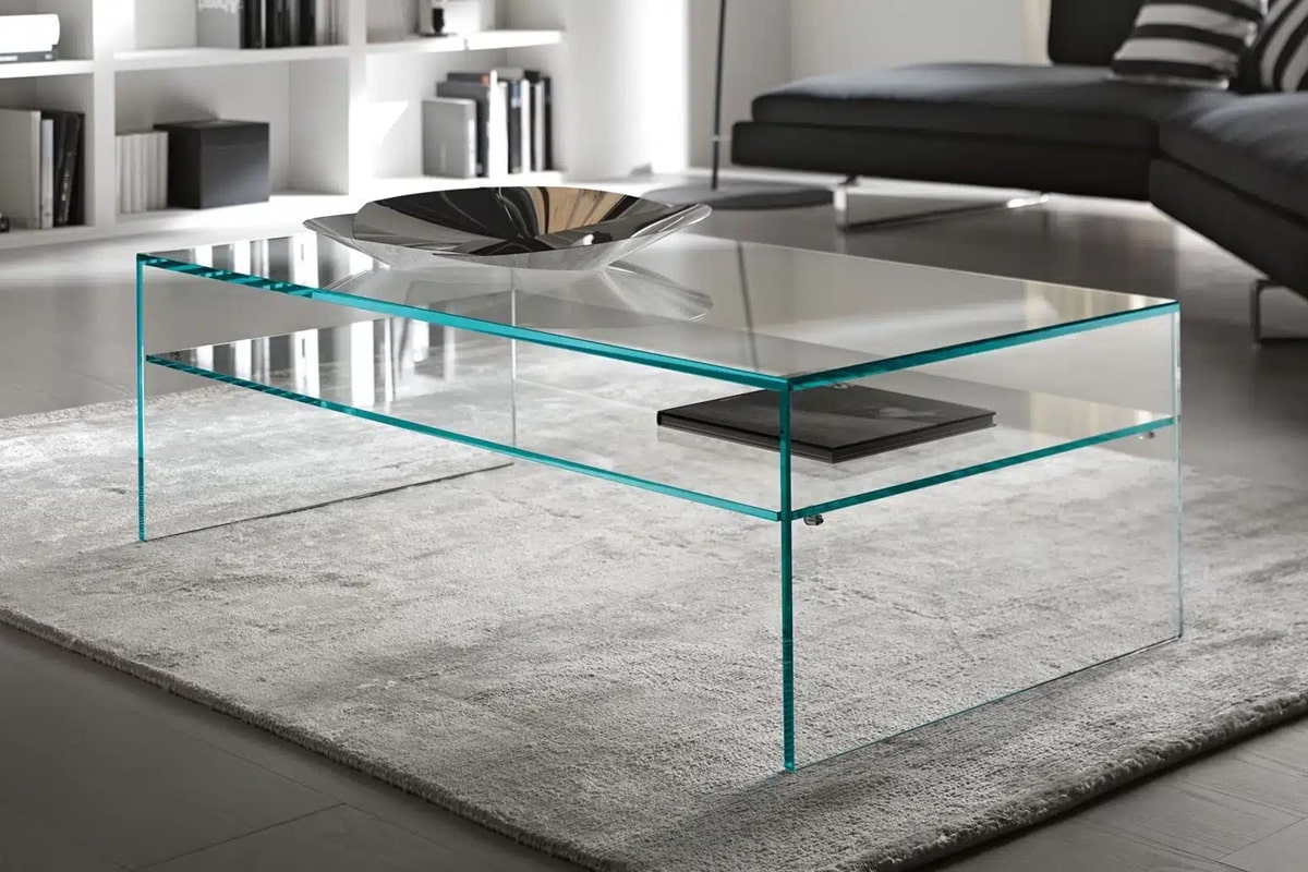 mobilier en verre sur mesure