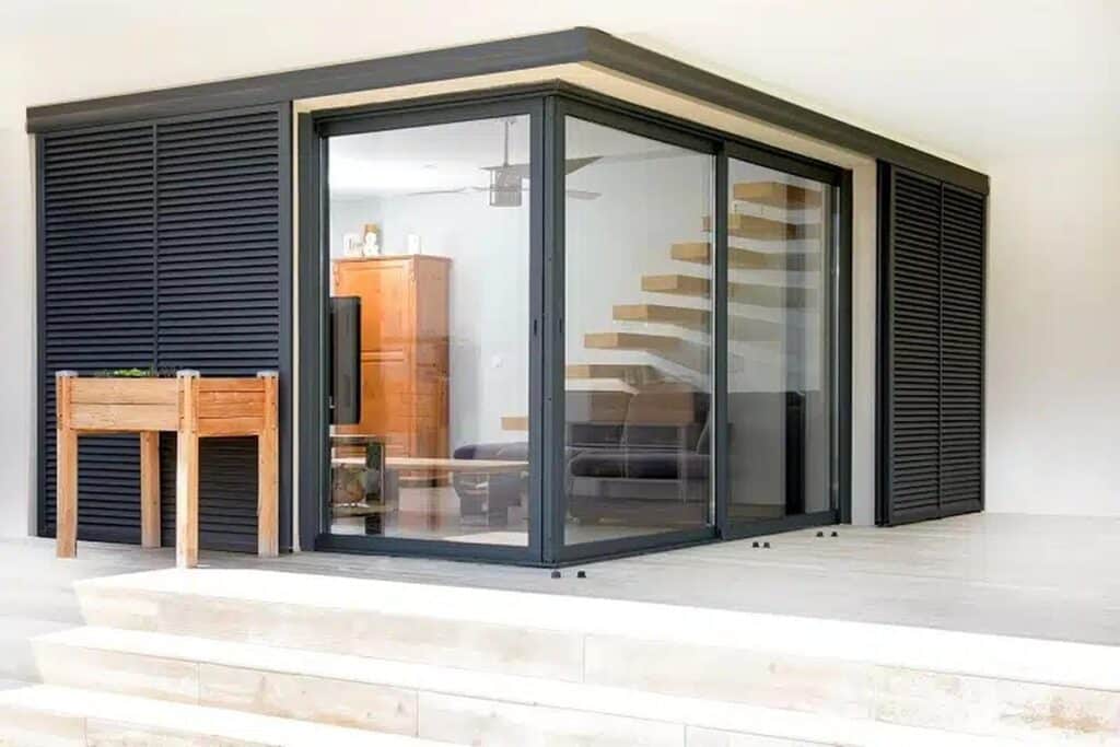 baie vitrée en aluminium