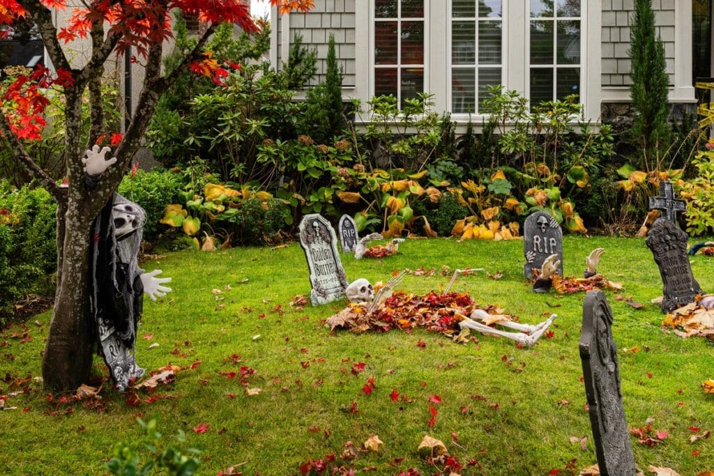 jardin tombes Halloween