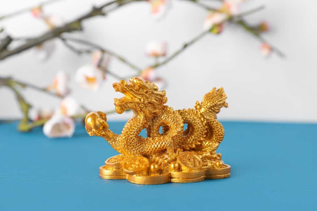statuette dragon feng shui