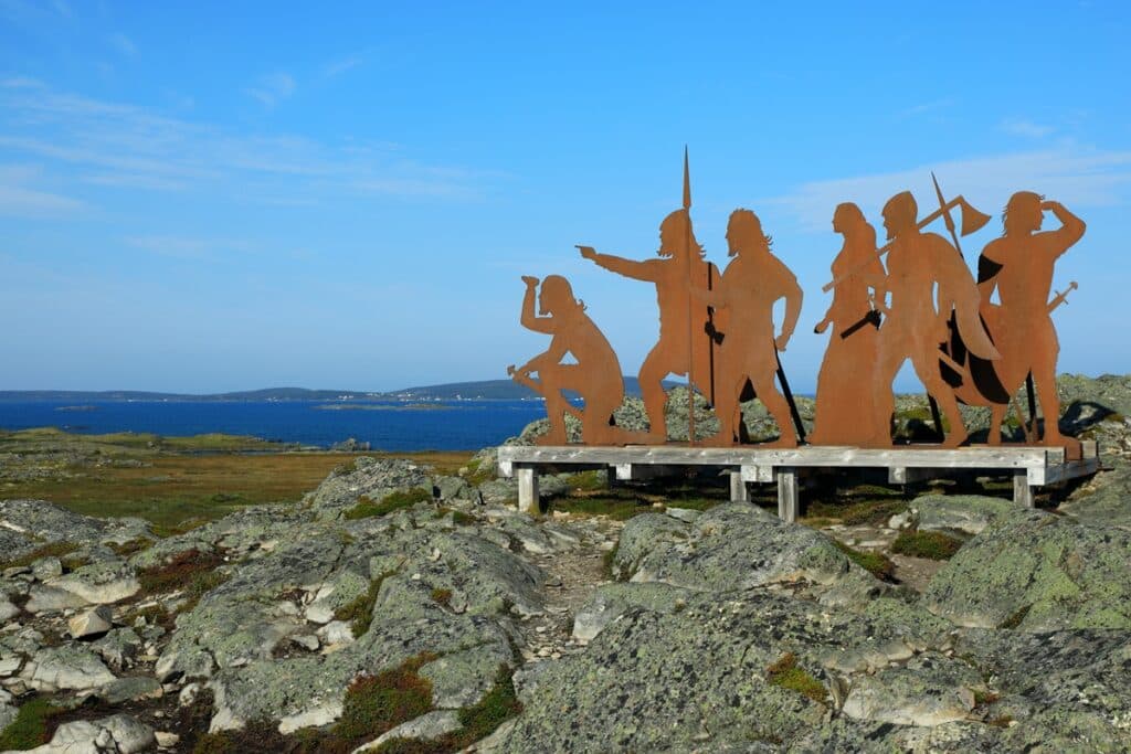 sculptures en fer de vikings