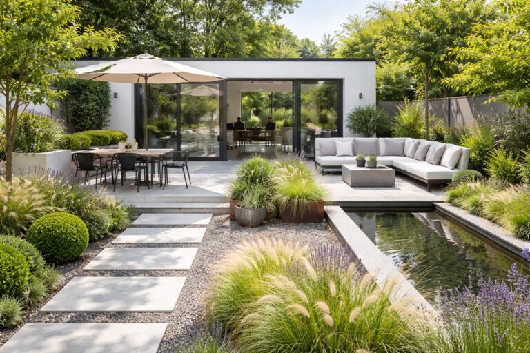 beau jardin contemporain