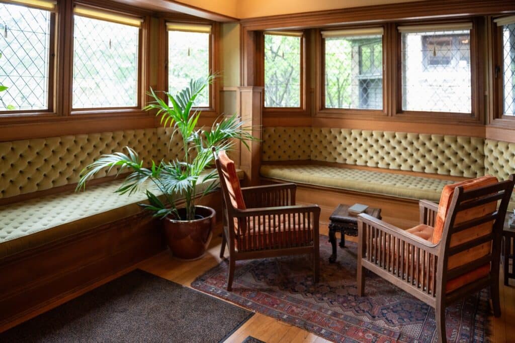 intérieur Maison et studio Frank Lloyd Wrigh