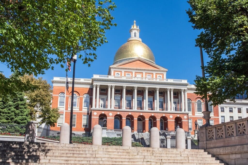 Massachusetts State House à Boston