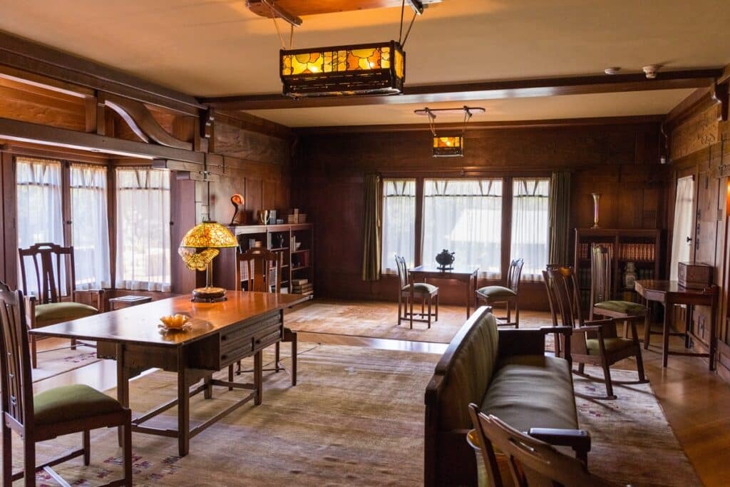intérieur Gamble House séjour
