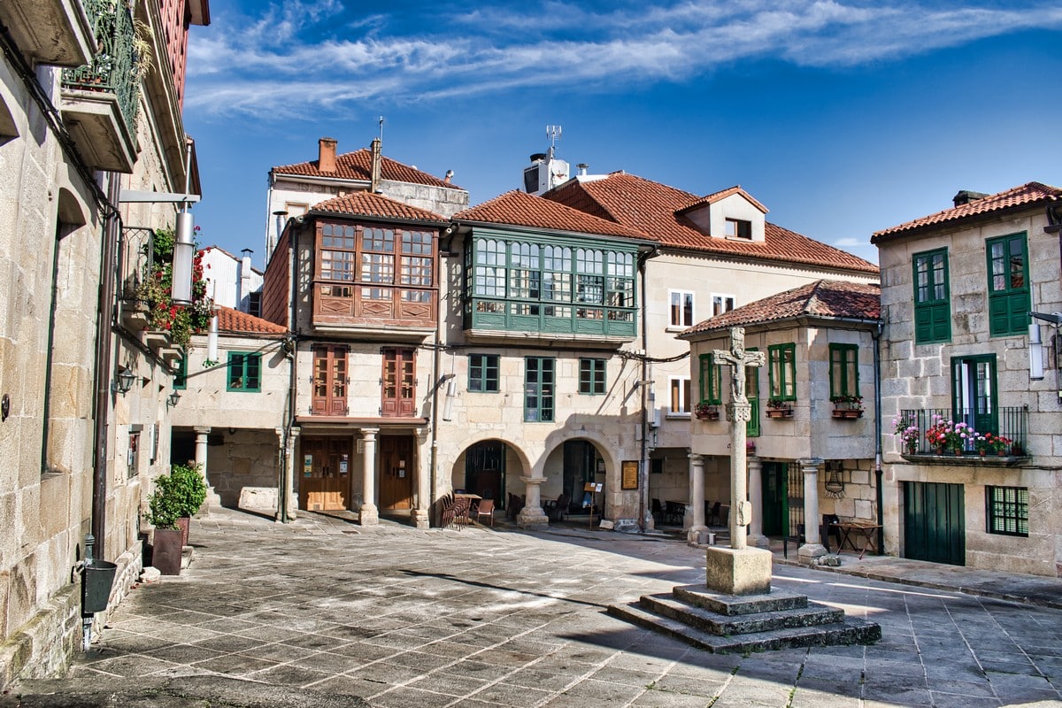 Maisons traditionnelles du vieux Pontevedra
