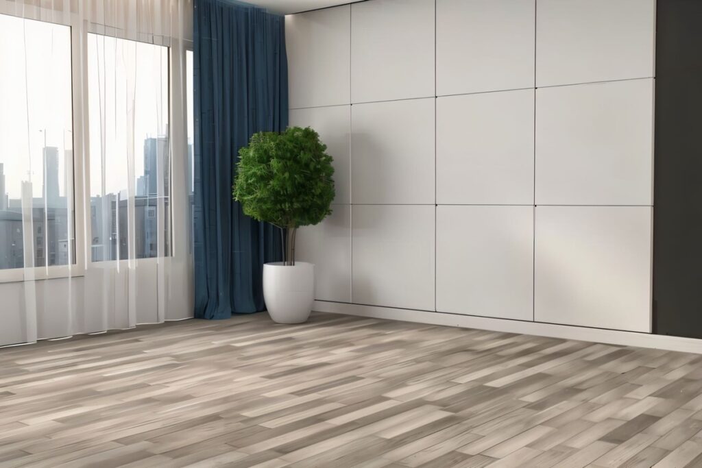 beau parquet gris
