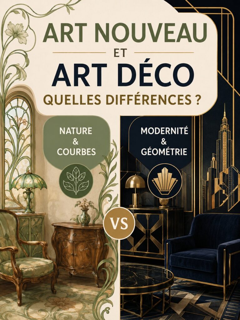 art nouveau et art déco différences