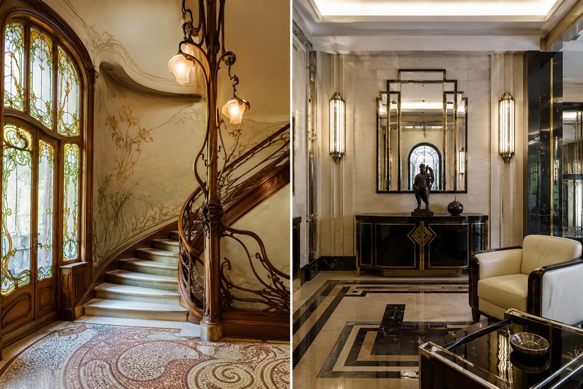 art nouveau et art déco