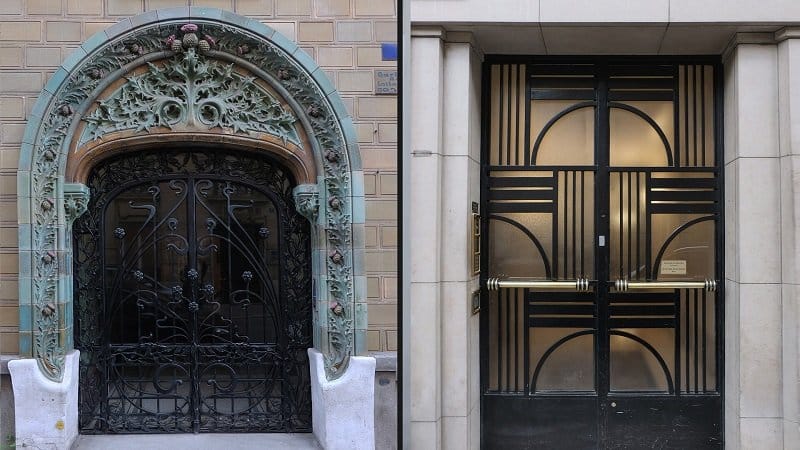 art nouveau vs art deco