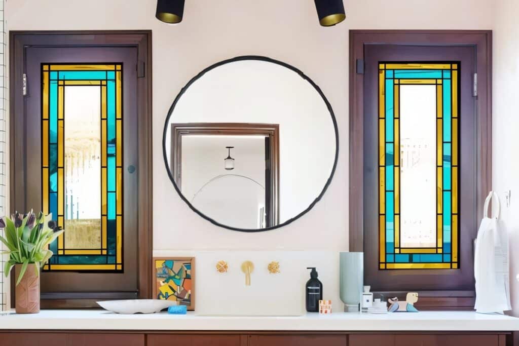 belle salle de bains de style art déco