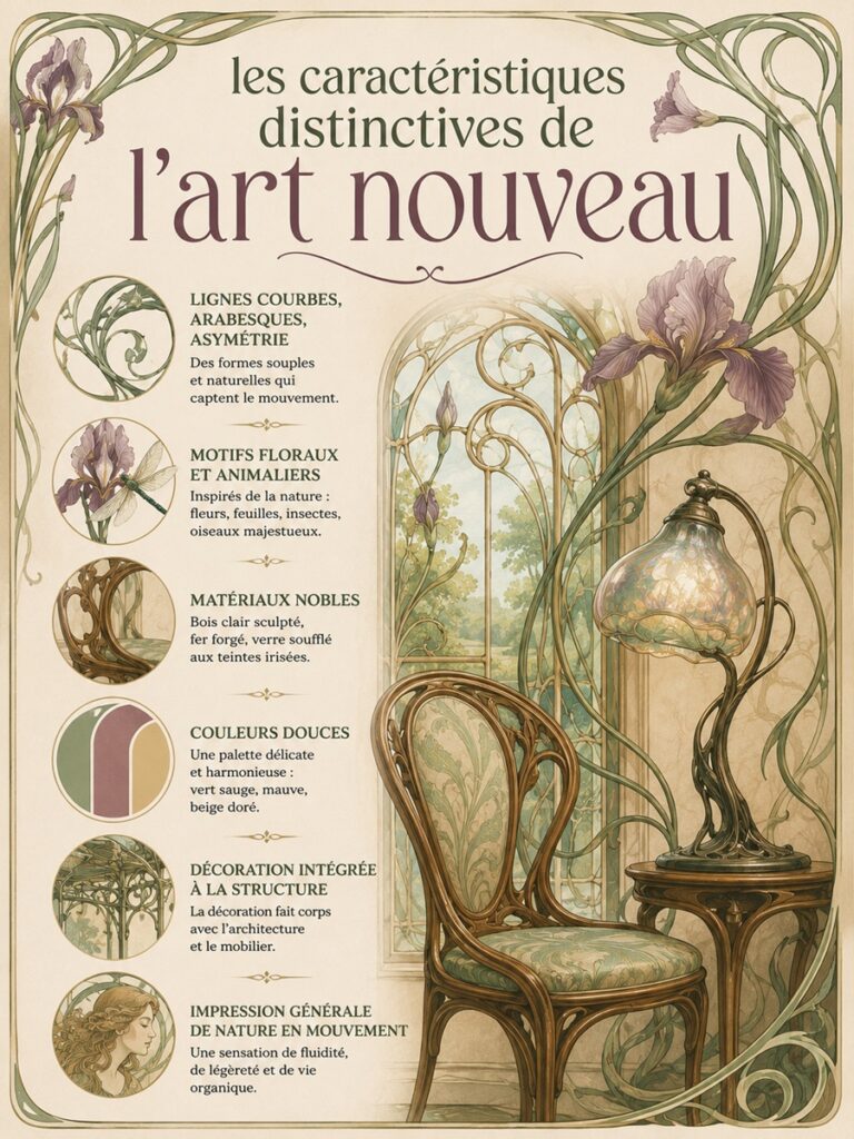 caractéristiques art nouveau