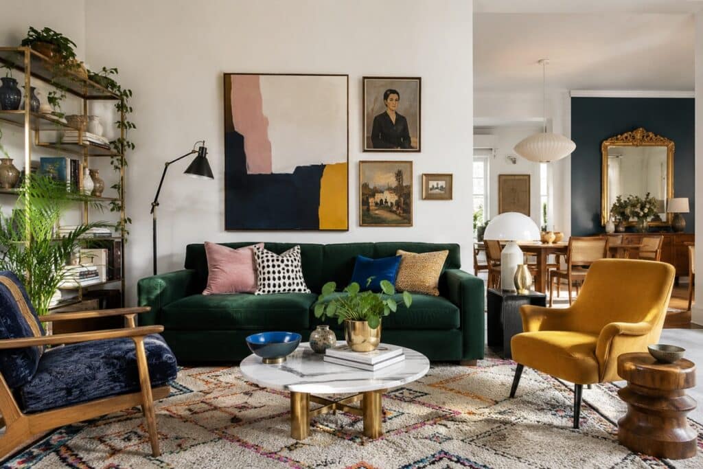 décoration intérieure de style éclectique