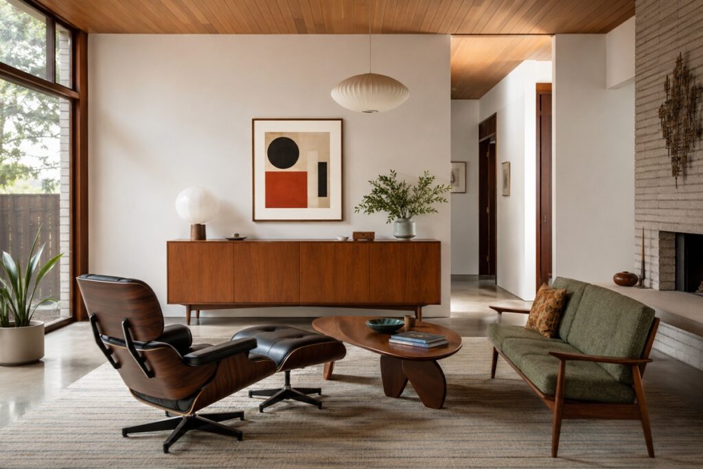 intérieur de style mcm