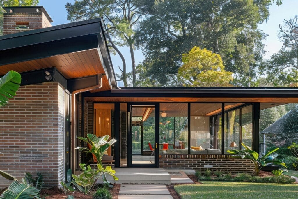 maison de style mid-century modern