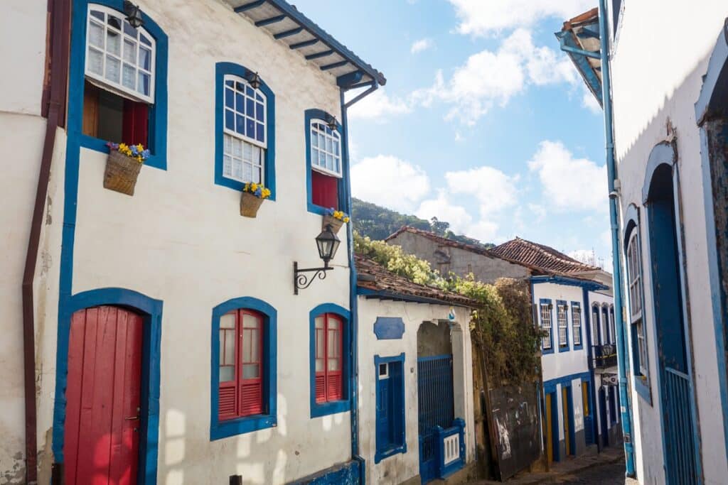 maisons coloniales à Ouro Preto