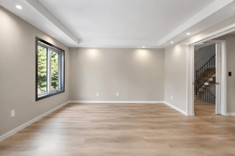 pièce vide avec beau plafond