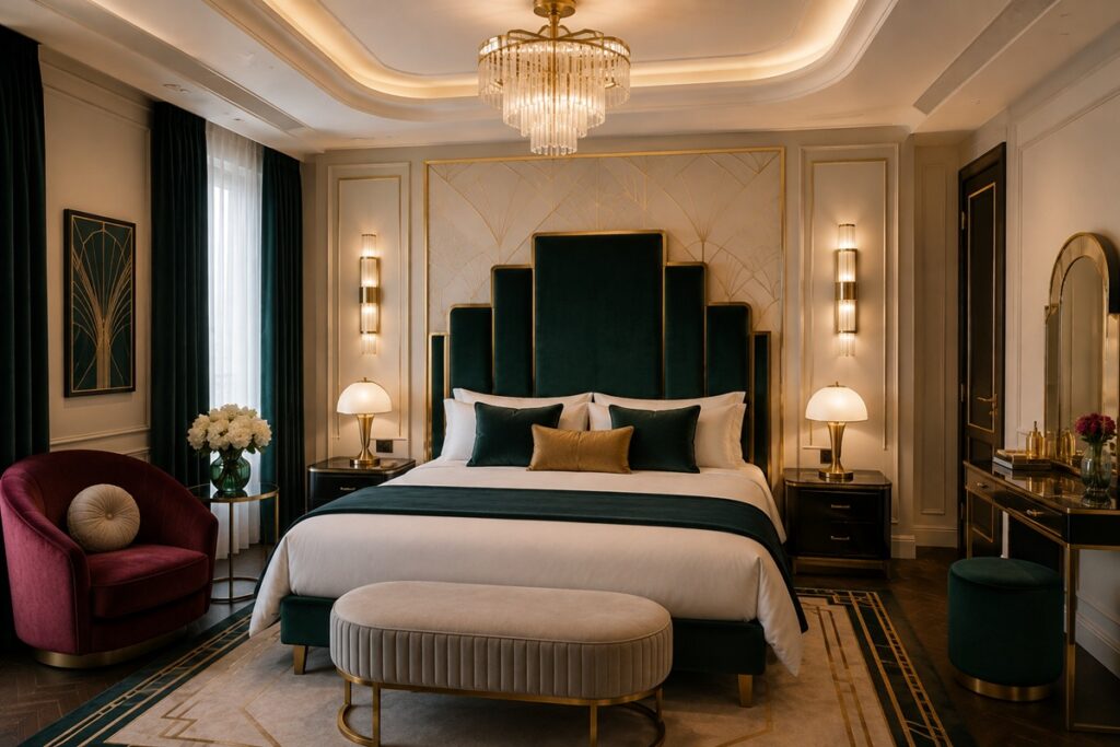 magnifique chambre au style art déco
