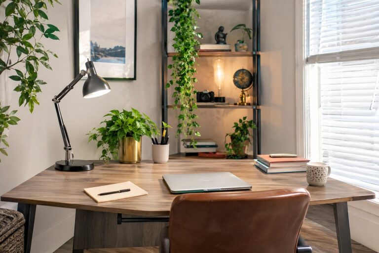 bureau agréable et bien décoré