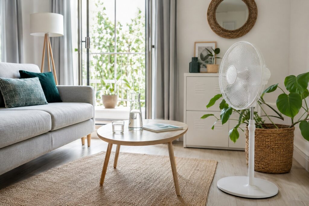 ventilateur dans un salon
