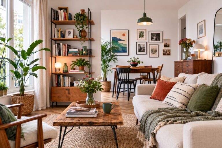 salon bien décoré