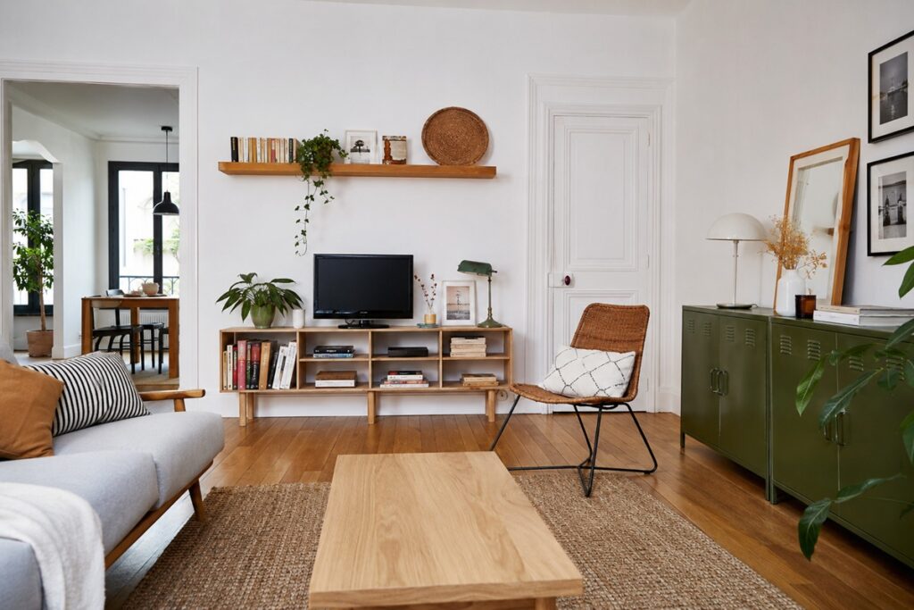 salon décoré avec un petit budget