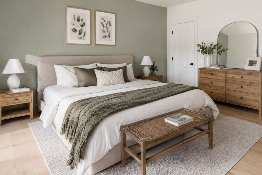 chambre magnifique aux couleurs naturelles