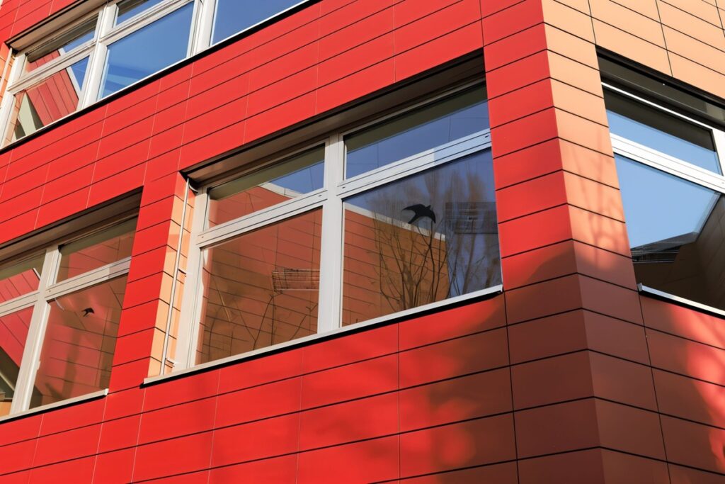 vêture de façade en fibre-ciment