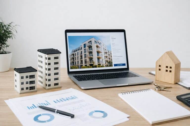 Espace de travail immobilier moderne