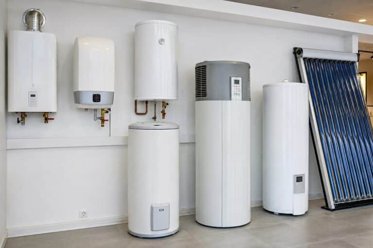 Salle d’exposition des chauffe-eau modernes