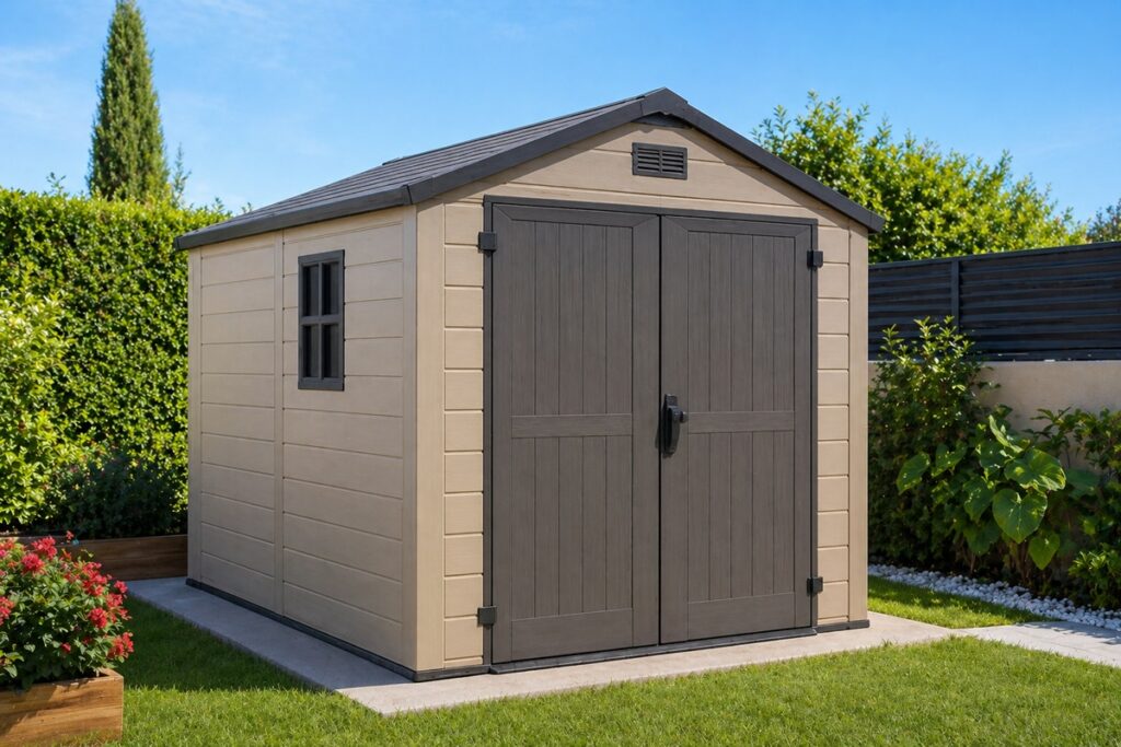 abri de jardin en PVC
