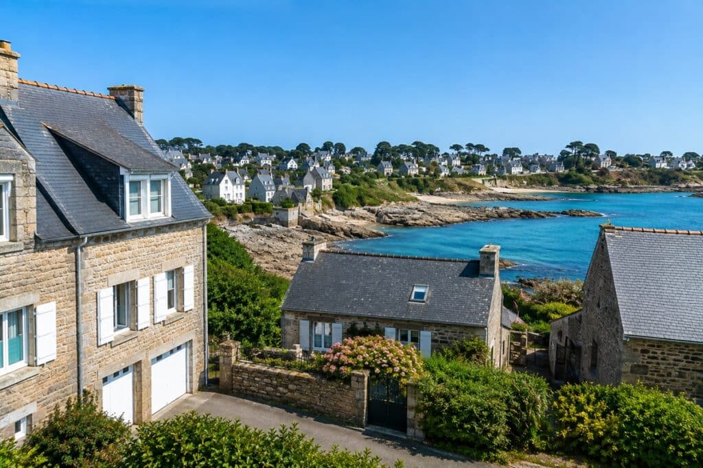 Panorama d’un village côtier breton