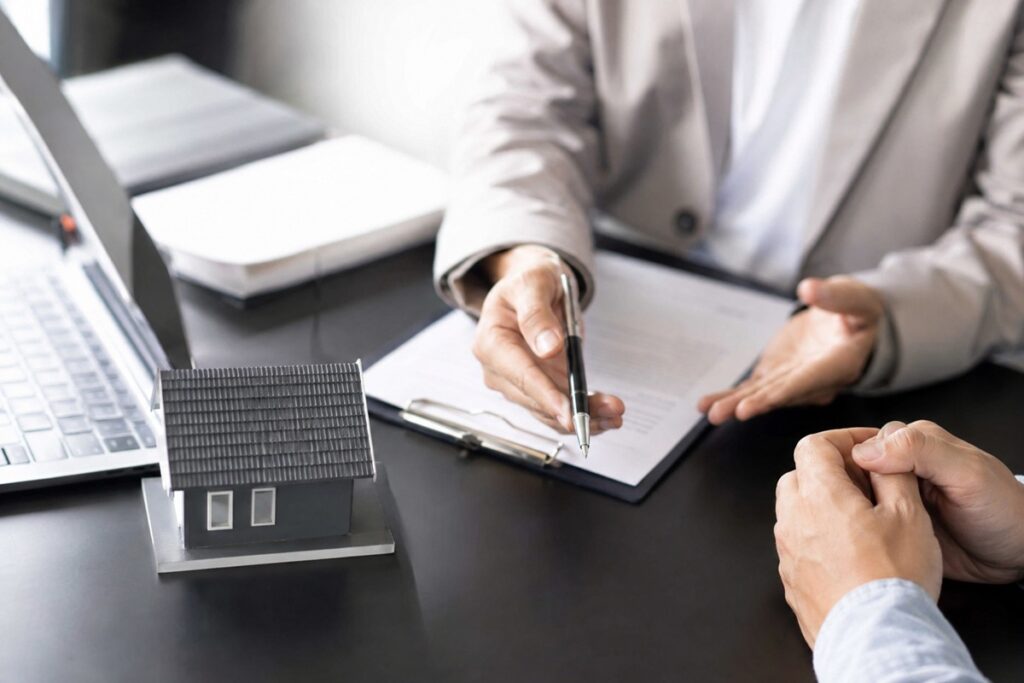 signature d'un contrat d'assurance prêt immobilier
