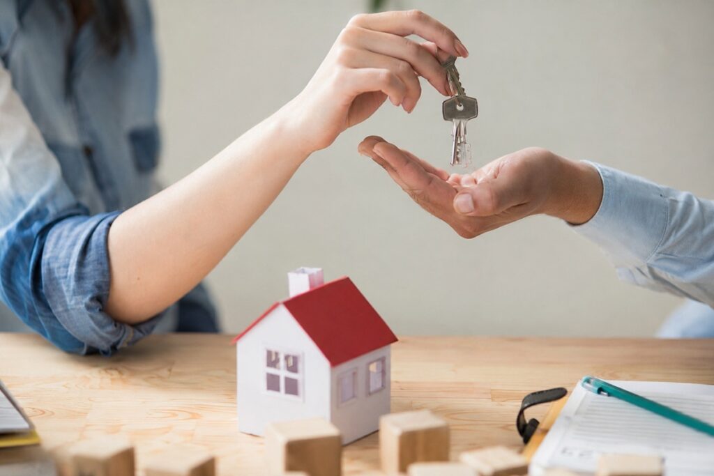 Remise des clés lors de l’achat d’un premier appartement
