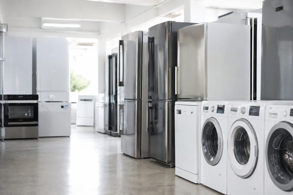 Showroom moderne d’électroménager reconditionné