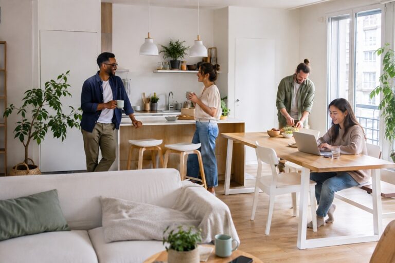 Coliving chaleureux au quotidien