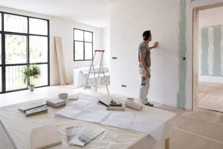 Rénovation d’un salon contemporain