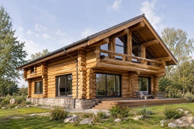 maison contemporaine en fuste
