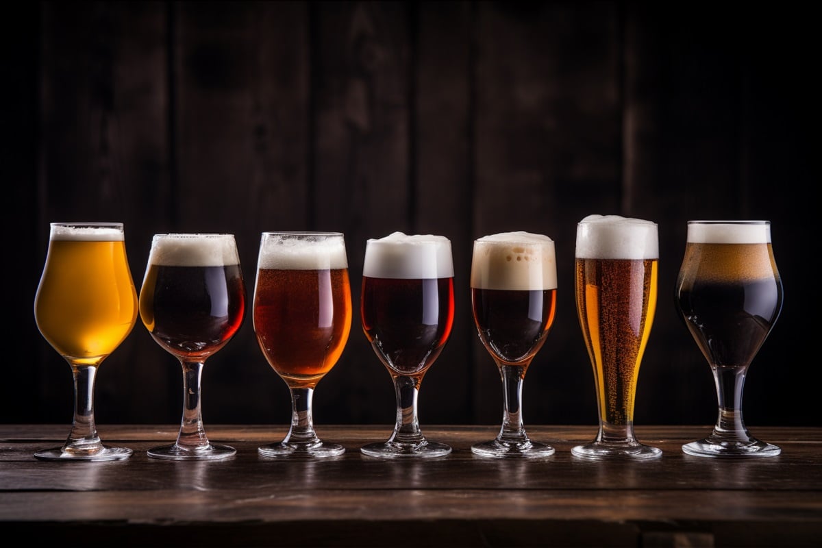 différents types de verre à bière
