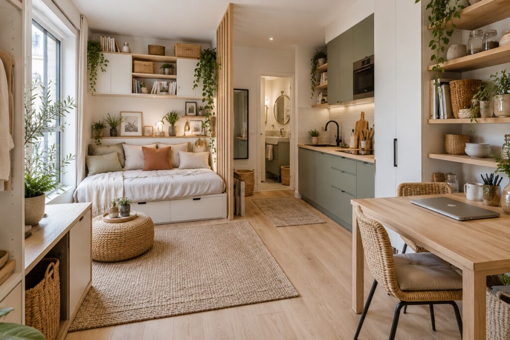 studio de 20 m2 aménagé avec goût