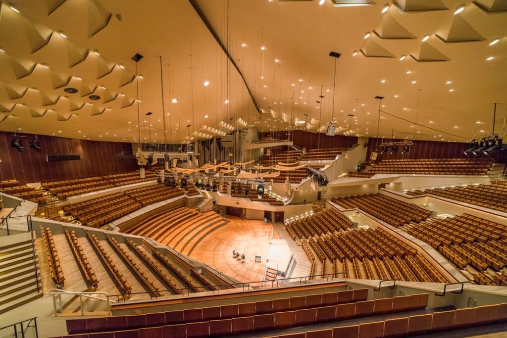 intérieur de la La philharmonie