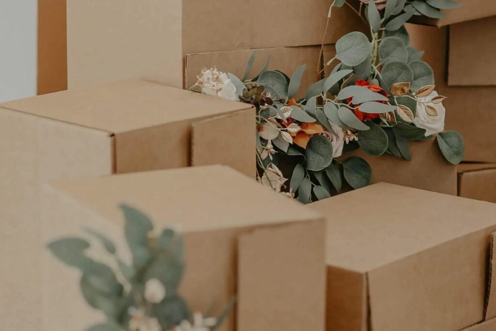 cartons de débarras et de déménagement