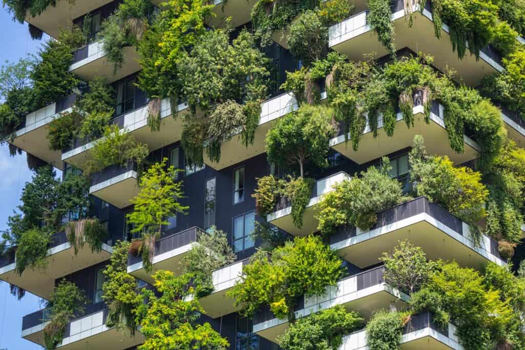 gros plan Bosco Verticale