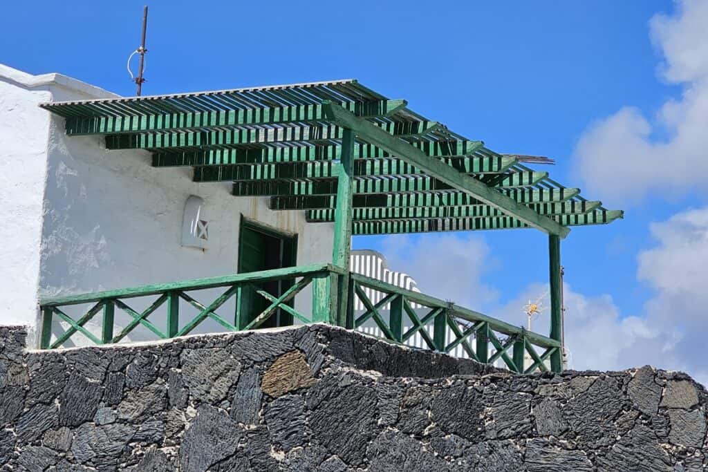 terrasse typique à Lanzarote