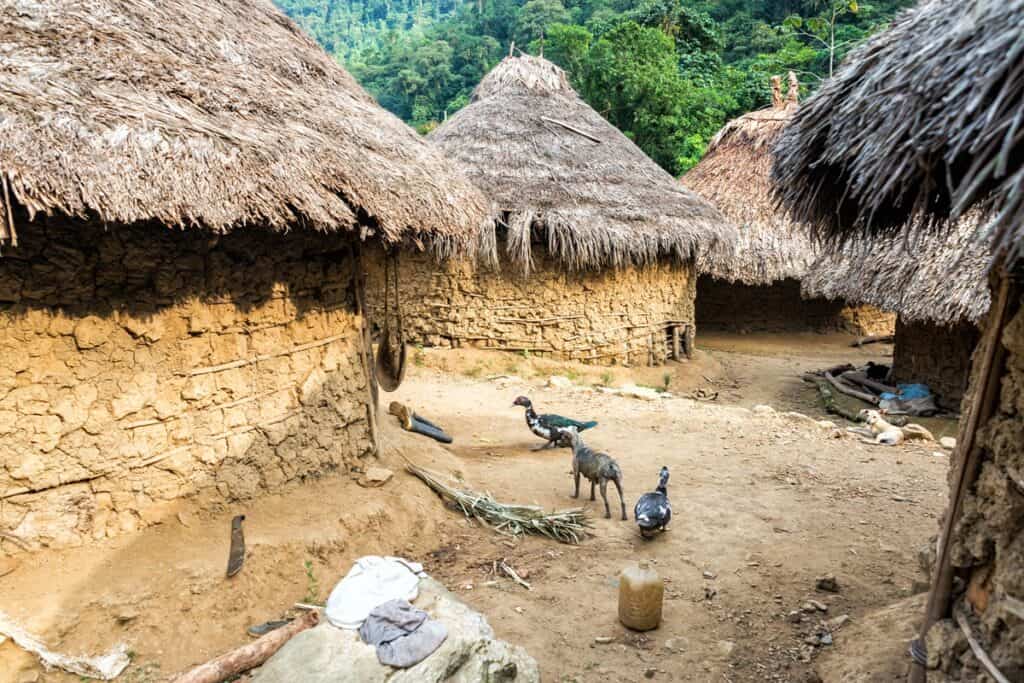 village Kogi en Colombie